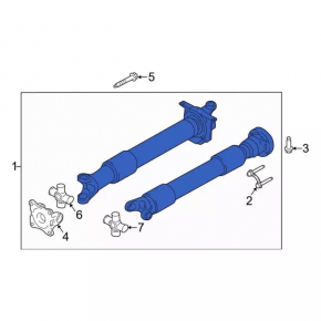 Driveshaft driveshaft Ford Mustang mk6 15-3.7