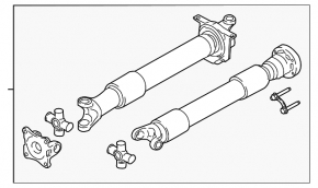 Driveshaft driveshaft Ford Mustang mk6 15-3.7