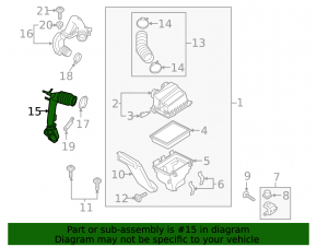 Ford Edge 15-18 2.7T Front Air Duct