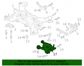 Lower arm under spring rear right Ford Fusion mk5 13-20 AWD, FWD aluminum, torn silent block