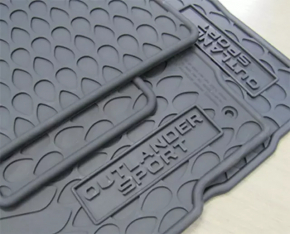 Rear left interior mat Mitsubishi Outlander Sport ASX 10- rubber, black