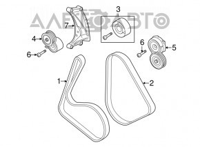 Drive Belt Tensioner Pulley Left Porsche Cayenne 958 11-14 Hybrid