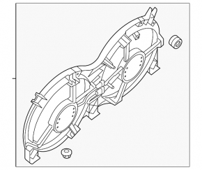 Nissan Murano Z52 15-24 radiator shroud diffuser assembly