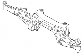 Rear subframe BMW X1 F48 16-22 AWD rust