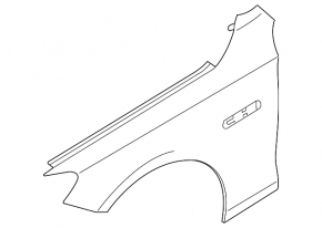 Front left wing for BMW 5 GT F07 10-17 steel