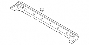 Right underbody protection for Audi E-Tron 19-23, cracked