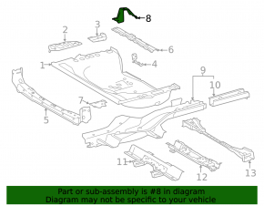 Spare tire bracket for Toyota Rav4 13-18