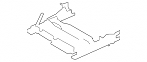 Right driver's seat runner for BMW 5 F10 11-16