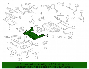 Right driver's seat runner for BMW 5 F10 11-16