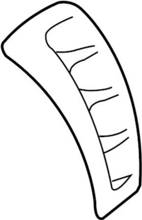 Front left fender molding Infiniti FX35 QX70 09-14 Sport pkg