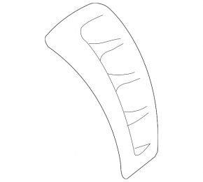 Front left fender molding Infiniti FX35 QX70 09-14 Sport pkg