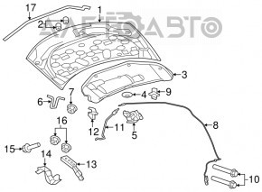 Hood naked Chrysler 200 11-14
