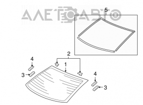 Rear window for Honda Civic 4D 06-09