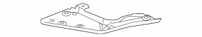 Rear bumper lip right Toyota Prius 30 10-15