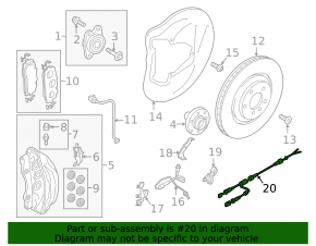 Chip for ABS sensor front right Audi Q5 80A 18-24