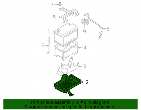 Mitsubishi Outlander 22-25 battery tray