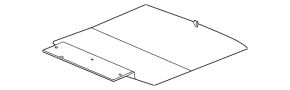 Trunk floor for Honda Civic XI FE/FL 22-26 4d black 2.0