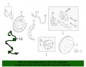 Rear left ABS sensor for Lexus NX 15-21
