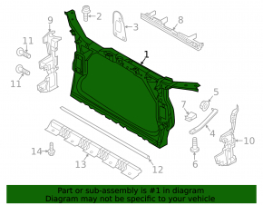 TV panel radiator Audi Q5 8R 09-17