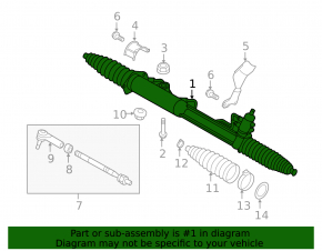 Porsche Cayenne 958 11-17 Steering Rack