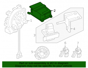 SRS airbag module, airbag computer, Nissan Murano 25-26