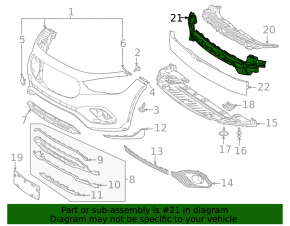 Mercedes H247 GLA 20-23 Front Bumper Absorber