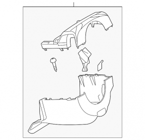 Mazda3 03-09 steering column frame