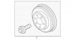 Crankshaft pulley Ford Mustang mk6 15- 2.3T