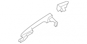 Door handle outer front right Mazda3 MPS 09-13