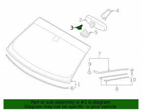 Lincoln Corsair 20-26 Rain Sensor for Projection