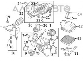 Honda Accord 18-22 2.0 hybrid air filter housing lower cover broken mount