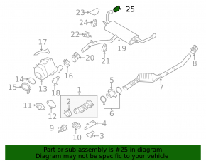 Muffler tip left BMW X5 E70 07-13