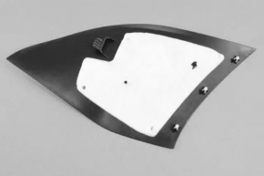 Center console trim front left Jeep Cherokee KL 14-18 black, scratch