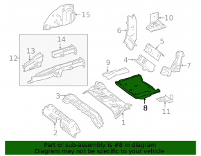Mercedes GLA 14-20 trunk trough