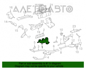 Right exhaust manifold for Mercedes W164 ML350 W251 R350