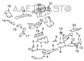 Right exhaust manifold for Mercedes W164 ML350 W251 R350