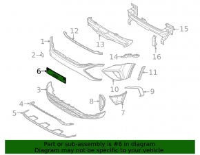 Platform for front bumper number VW Taos 22-25