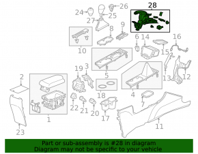 Parking brake lever Acura ILX 13-15 prerest