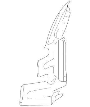 Right radiator deflector for Audi A6 05-11 3.2