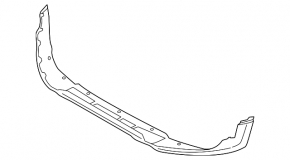 Mini Cooper Countryman F60 17-20 front bumper lip, without parking sensors