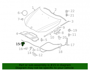 BMW X3 E83 03-10 Hood Release Handle