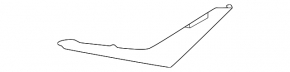 Right rear bumper molding for Lexus RX500h 2023-2026 Japan-built, F Sport
