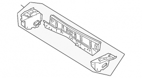 Metal wiper pan for Lexus GX470 03-09
