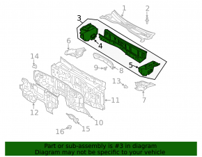 Metal wiper pan for Lexus GX470 03-09
