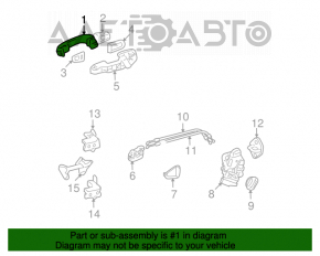 Toyota Rav4 2006-2012 outer front right door handle