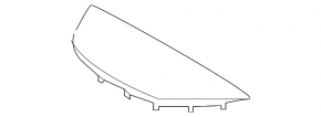 Kia Niro 17-22 gray central speaker panel trim