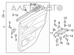 Front right window lift control Mitsubishi Outlander 16-21