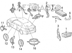 Lexus ES350 dashboard speaker