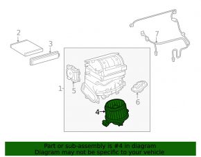 Motor heater fan Toyota Rav4 13-18 broken mount