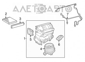 Heater fan motor Toyota Rav4 13-18